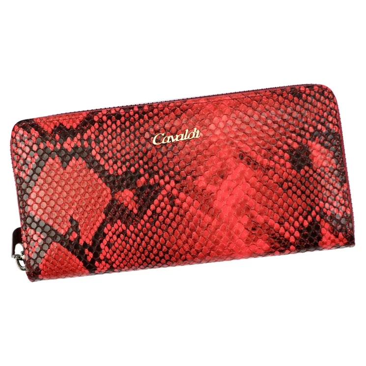 Cavaldi Valódi bőr Pénztárca piros színben