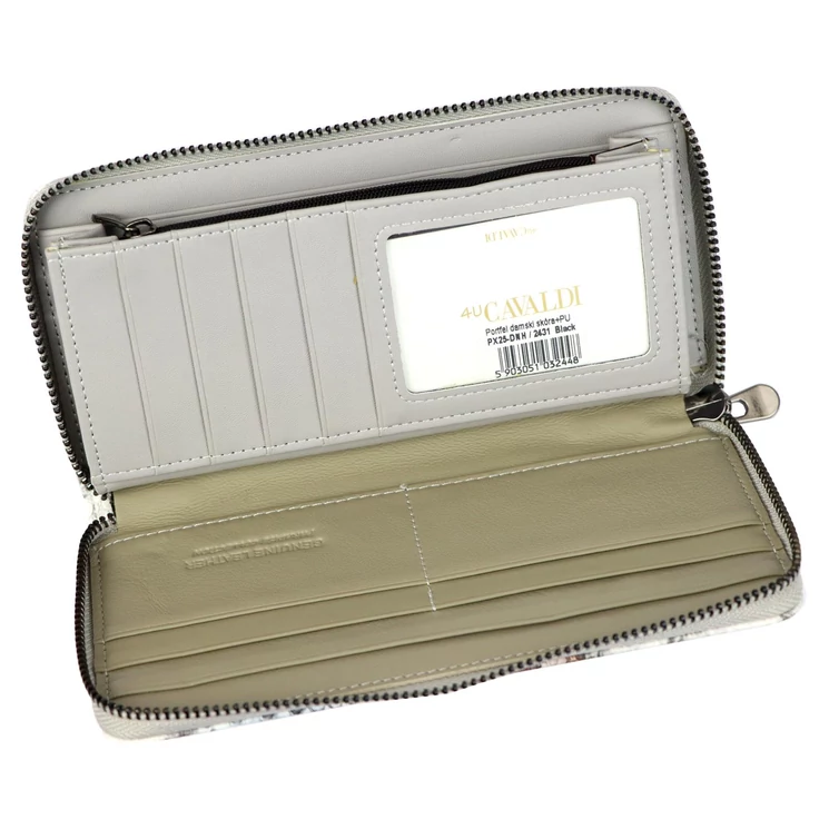 Cavaldi Valódi bőr Pénztárca piros színben