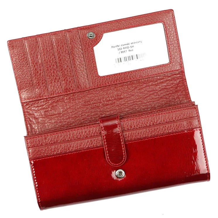 Lorenti Valódi bőr Pénztárca piros színben