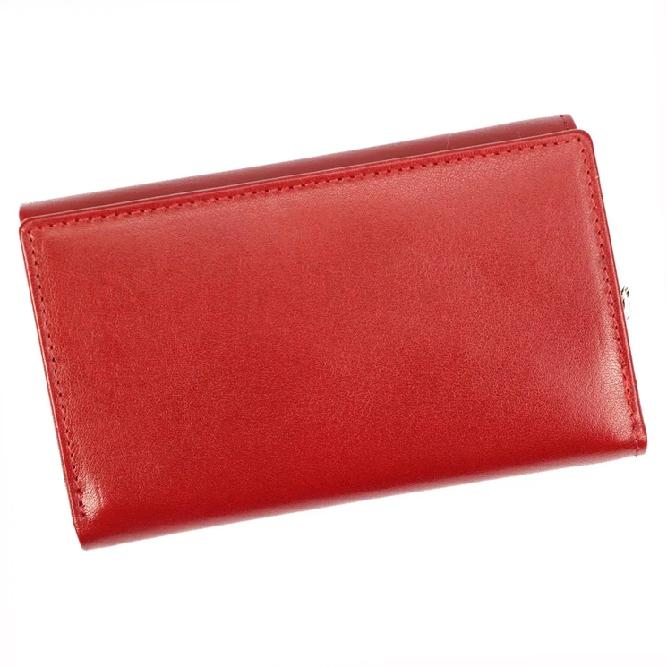 Piros színű Valódi bőr Pénztárca