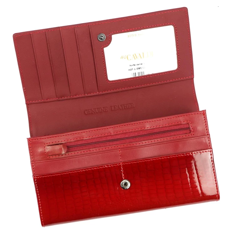 Cavaldi Valódi bőr Pénztárca piros színben