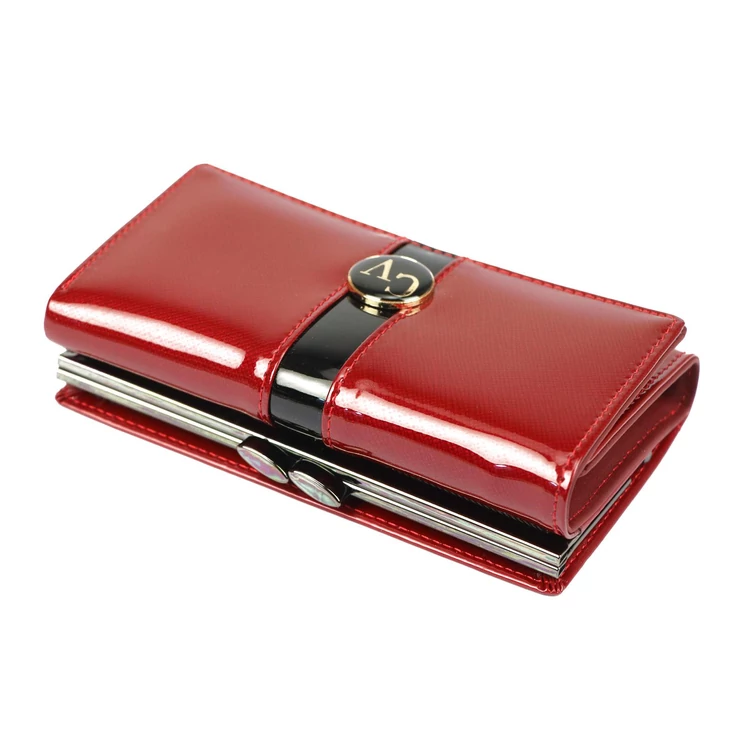 Cavaldi Valódi bőr Pénztárca piros színben