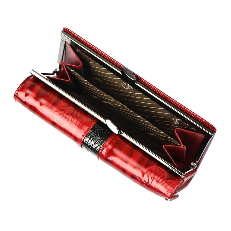 Cavaldi Valódi bőr Pénztárca piros színben