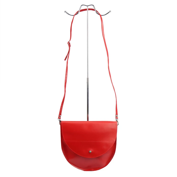 Baleine Valódi bőr női piros oldaltáska