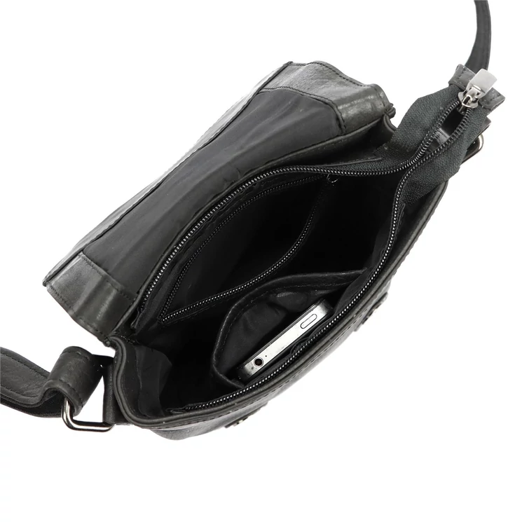 Money Kepper Valódi bőr Válltáska