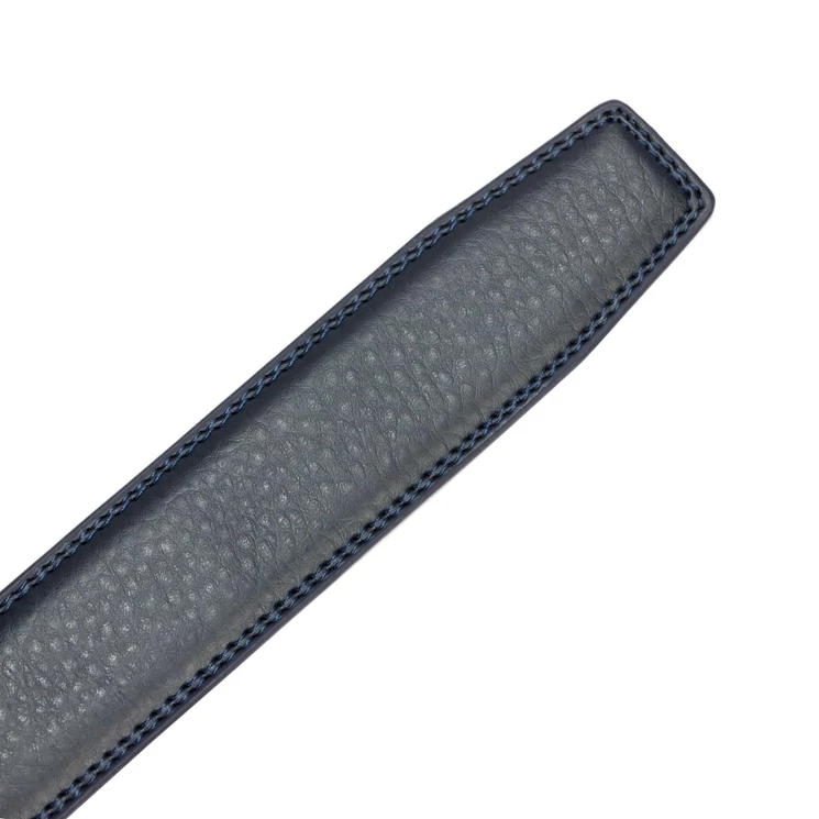 MassiLiano Sergio Valódi bőr öv kék színben