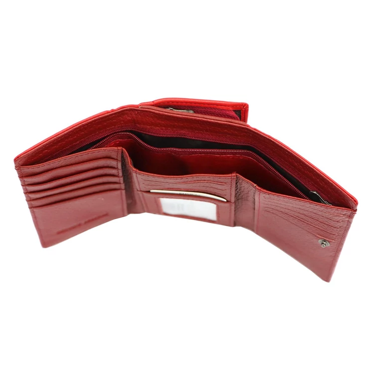 Cavaldi Valódi bőr Pénztárca piros színben