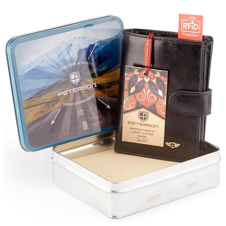 Peterson Valódi bőr Pénztárca