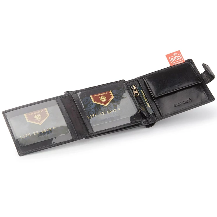 Peterson Valódi bőr Pénztárca