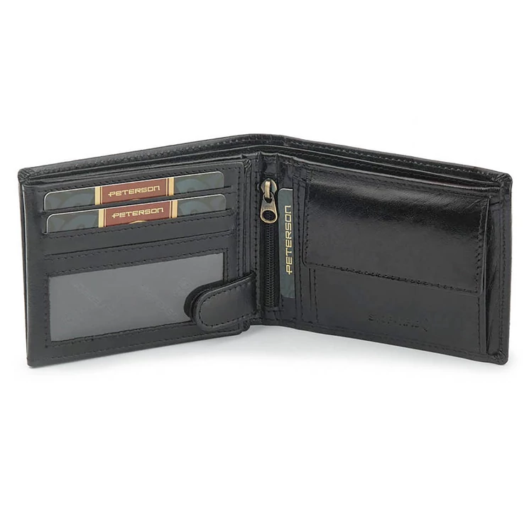 Elegáns Peterson Valódi bőr Pénztárca