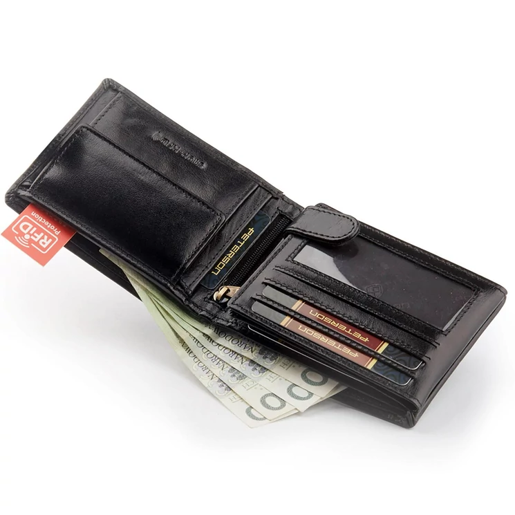 Elegáns Peterson Valódi bőr Pénztárca