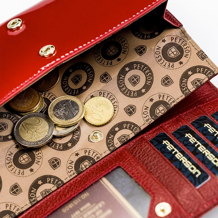 Peterson Valódi bőr Pénztárca