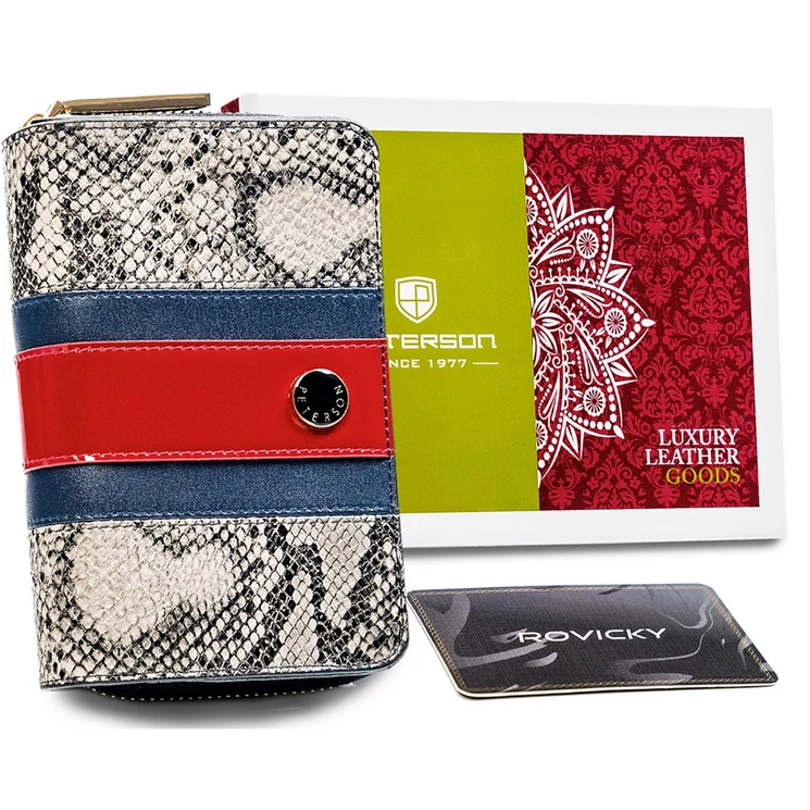 Peterson Valódi bőr Pénztárca