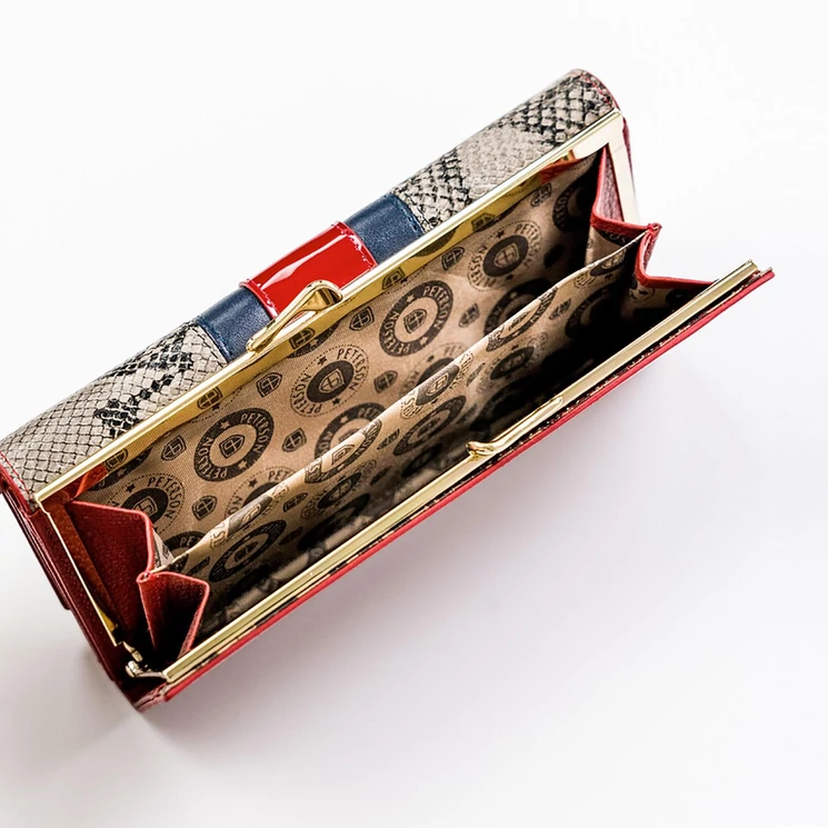 Peterson Valódi bőr Pénztárca