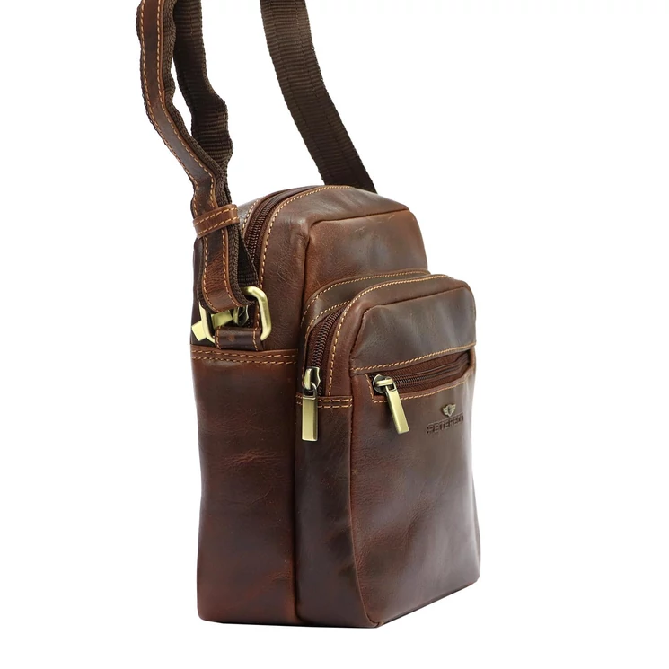 Peterson Valódi bőr Válltáska