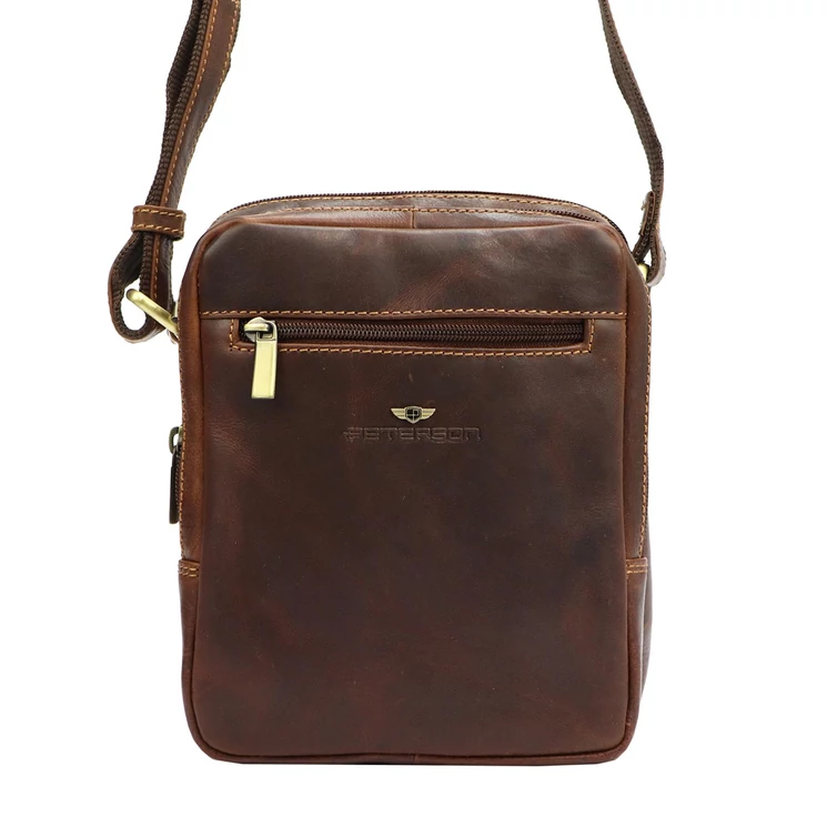 Peterson Valódi bőr Válltáska