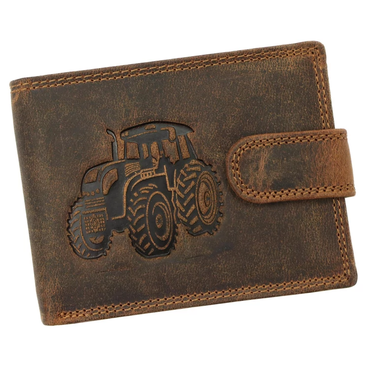 Traktoros Valódi bőr Pénztárca