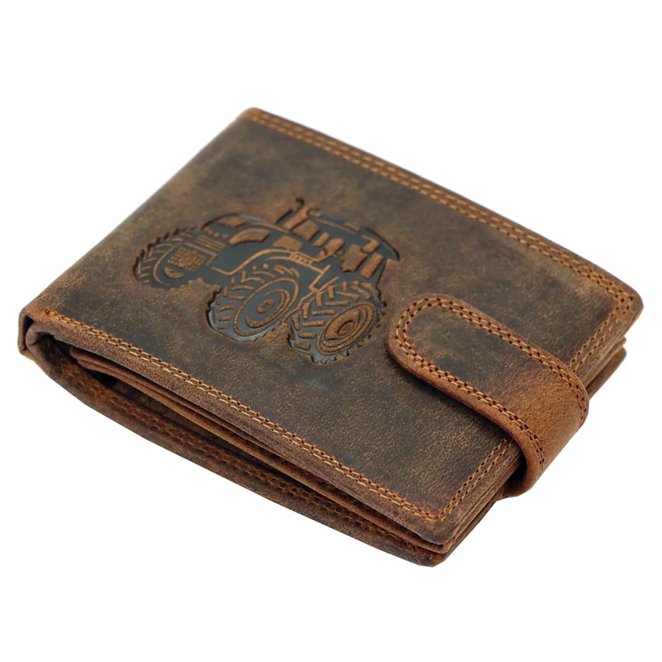 Traktoros Valódi bőr Pénztárca