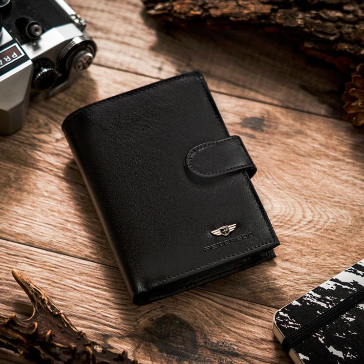 Peterson Valódi bőr Pénztárca