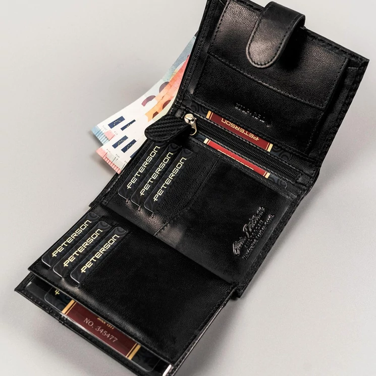 Peterson Valódi bőr Pénztárca