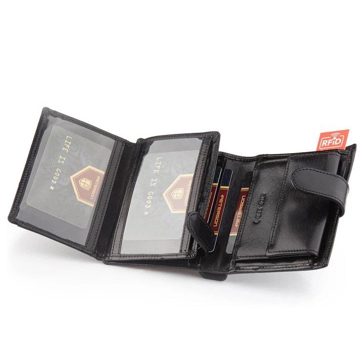 Peterson Valódi bőr Pénztárca