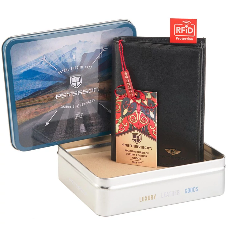 Peterson Valódi bőr Pénztárca