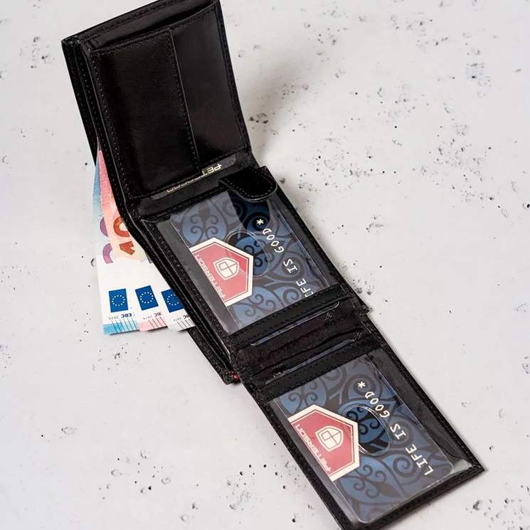 Peterson Valódi bőr Pénztárca