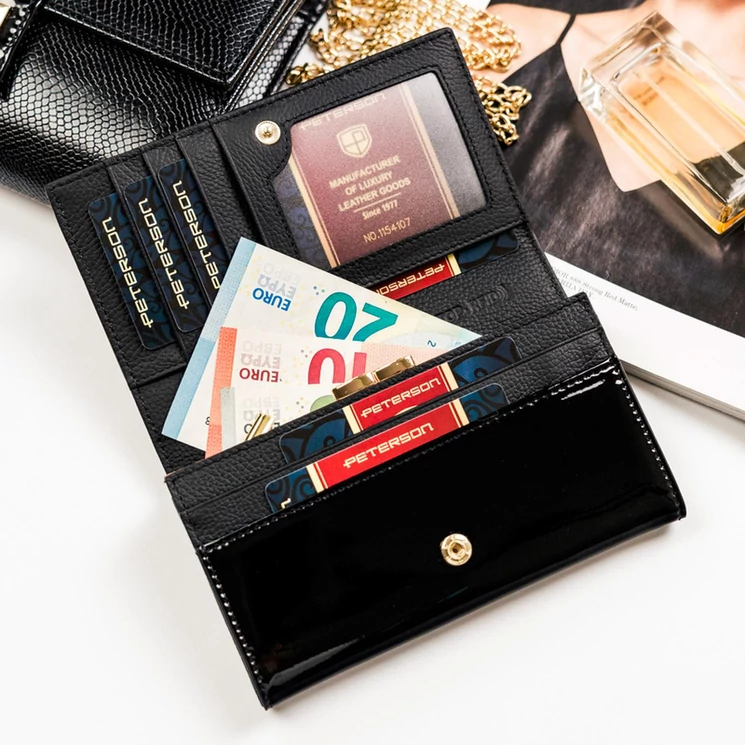 Peterson Valódi bőr Pénztárca