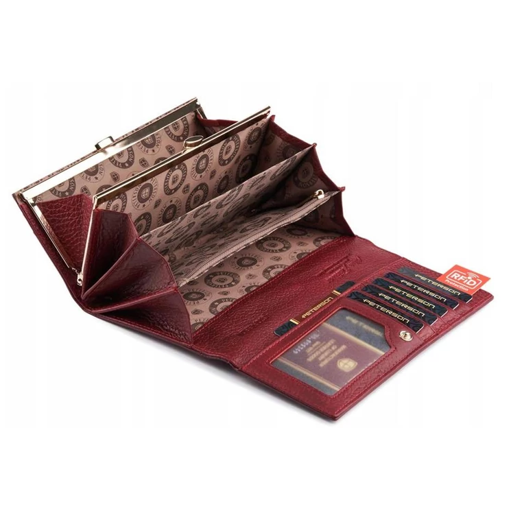 Peterson Valódi bőr Pénztárca