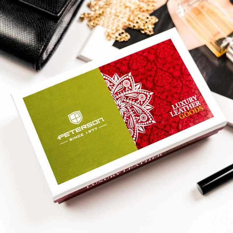 Peterson Valódi bőr Pénztárca