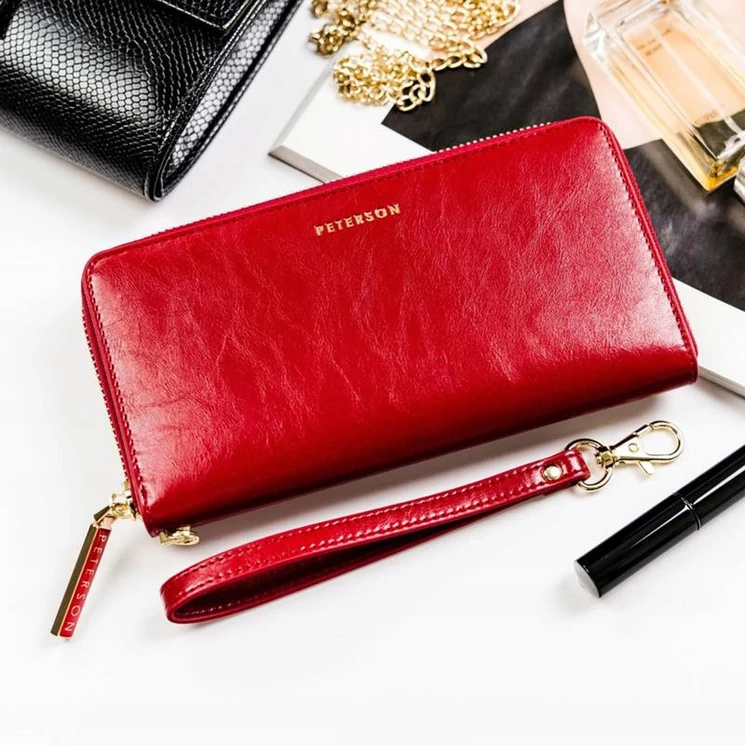 Peterson Valódi bőr Pénztárca