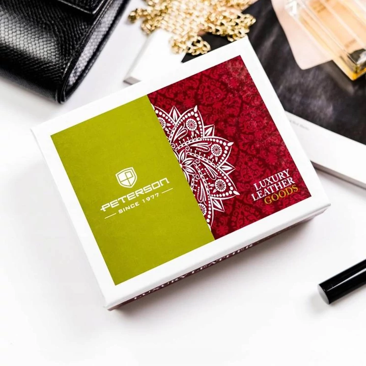 Peterson Valódi bőr Pénztárca