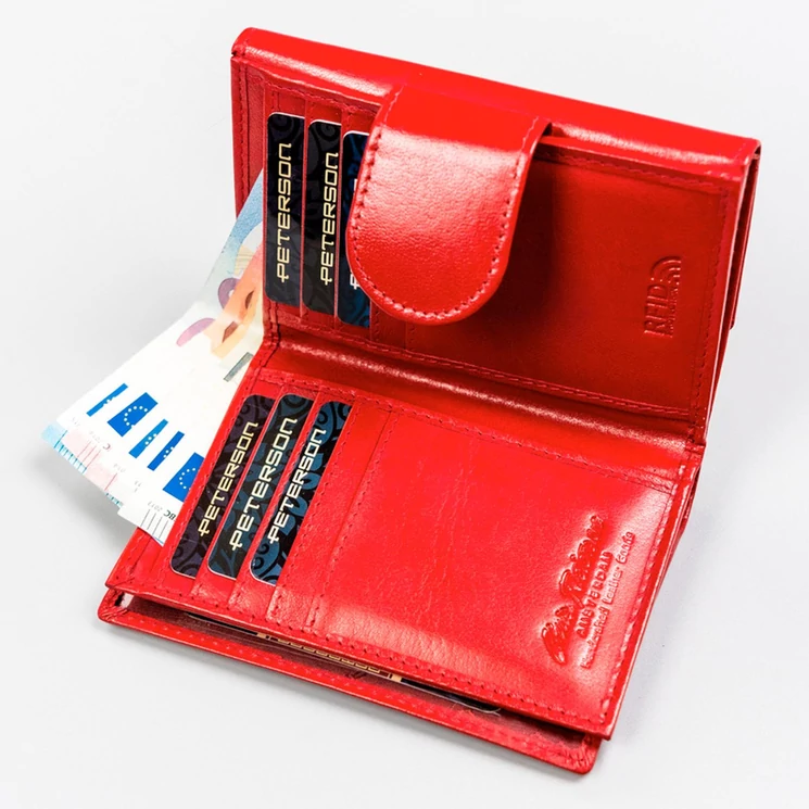 Peterson Valódi bőr Pénztárca