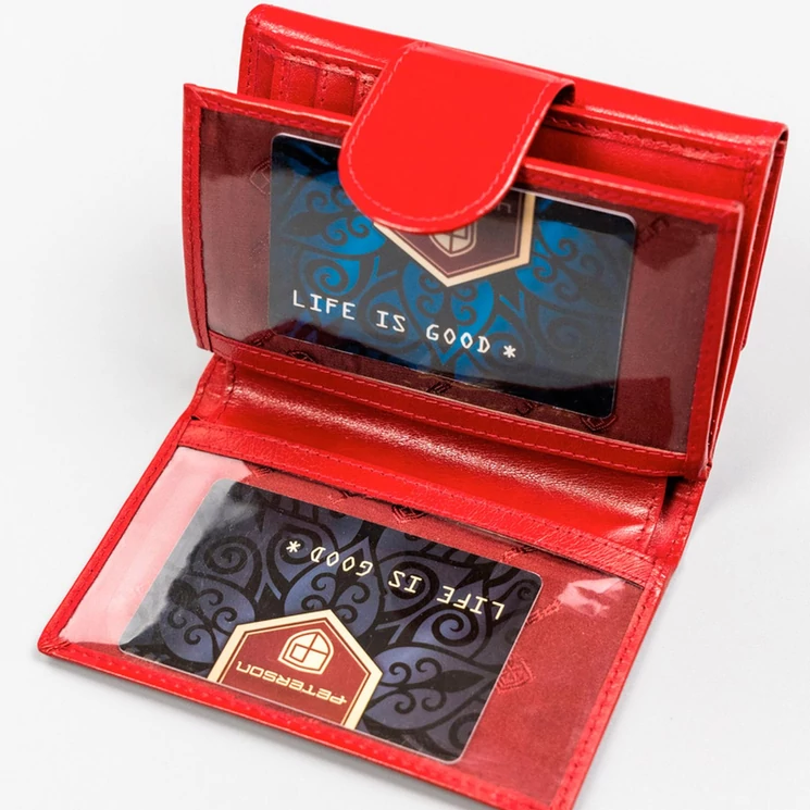 Peterson Valódi bőr Pénztárca