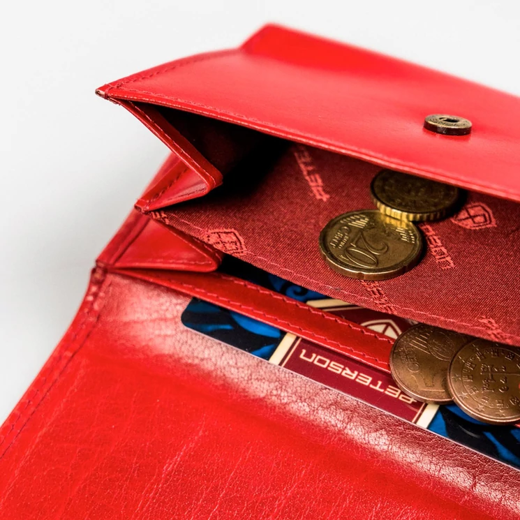 Peterson Valódi bőr Pénztárca