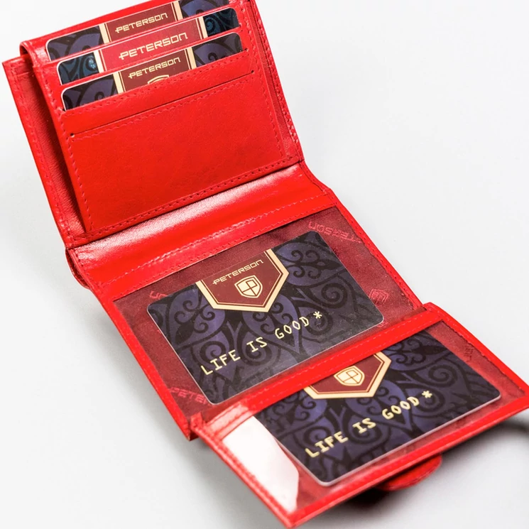 Peterson Valódi bőr Pénztárca
