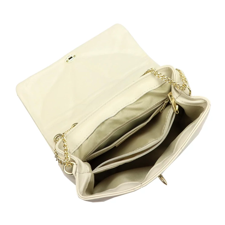 Bézs Valódi bőr női táska