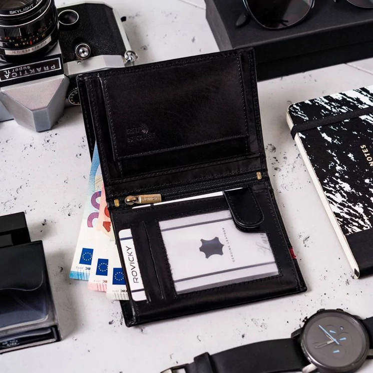 Peterson Valódi bőr Pénztárca RFID védelemmel