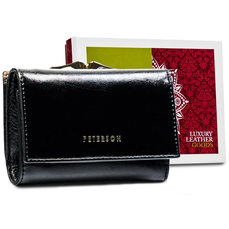Peterson Valódi bőr Pénztárca