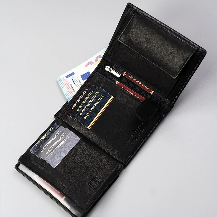 Peterson Valódi bőr Pénztárca