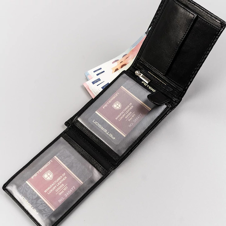 Peterson Valódi bőr Pénztárca