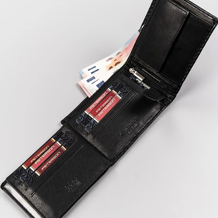 Peterson Valódi bőr Pénztárca