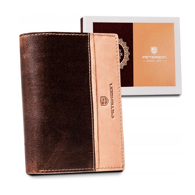 Valódi Bőr férfi pénztárca RFID védelemmel