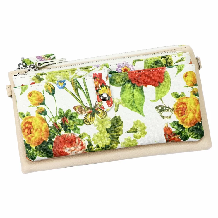 Paolo Bags Virágos női Pénztárca