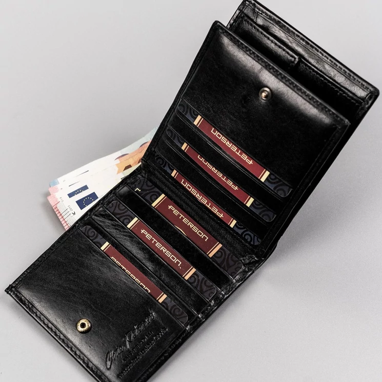 Peterson Valódi bőr Pénztárca