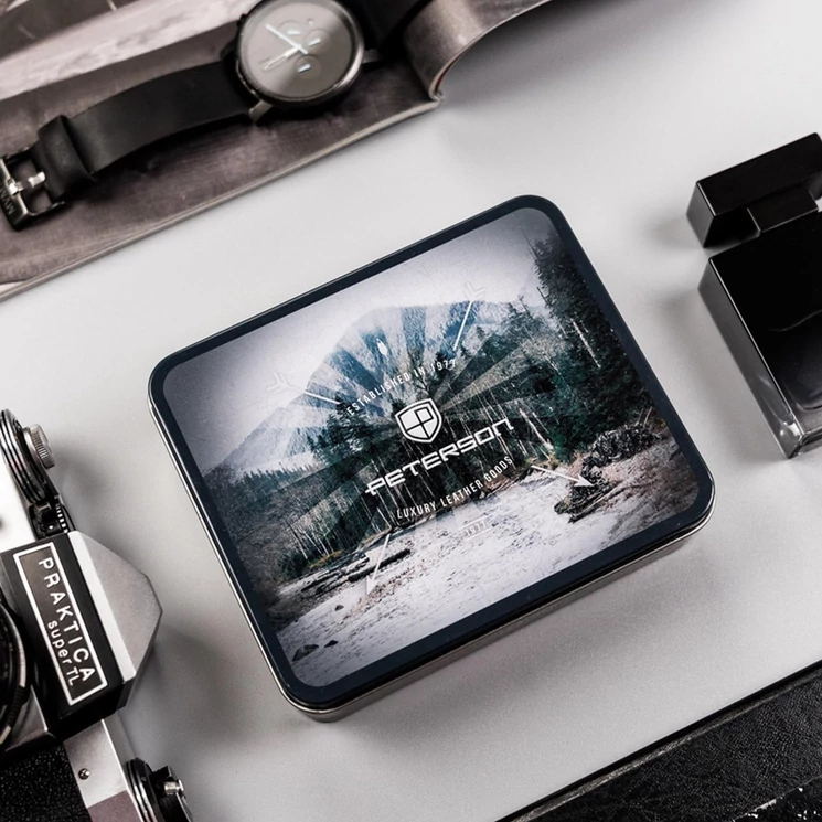 Peterson Valódi bőr Pénztárca