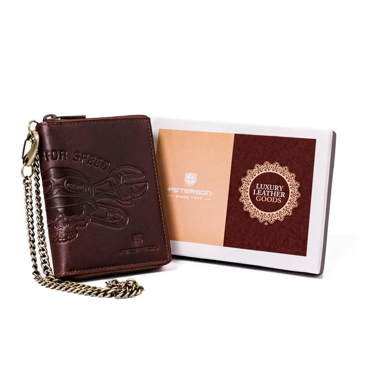 Peterson Valódi bőr Pénztárca