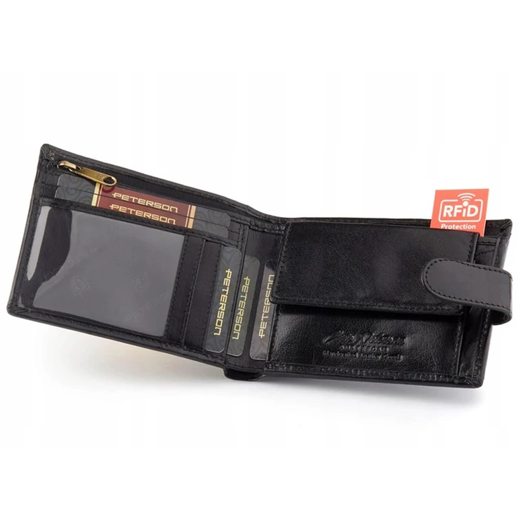 Peterson Valódi bőr Pénztárca