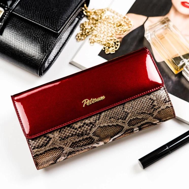 Peterson Valódi bőr Pénztárca