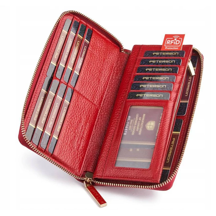 Peterson Valódi bőr Pénztárca